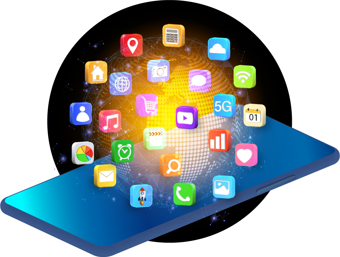 a phone with lots of applications that can be used for websites and online business